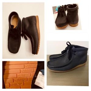Men's Black Wallabee Step Boot  Size 7